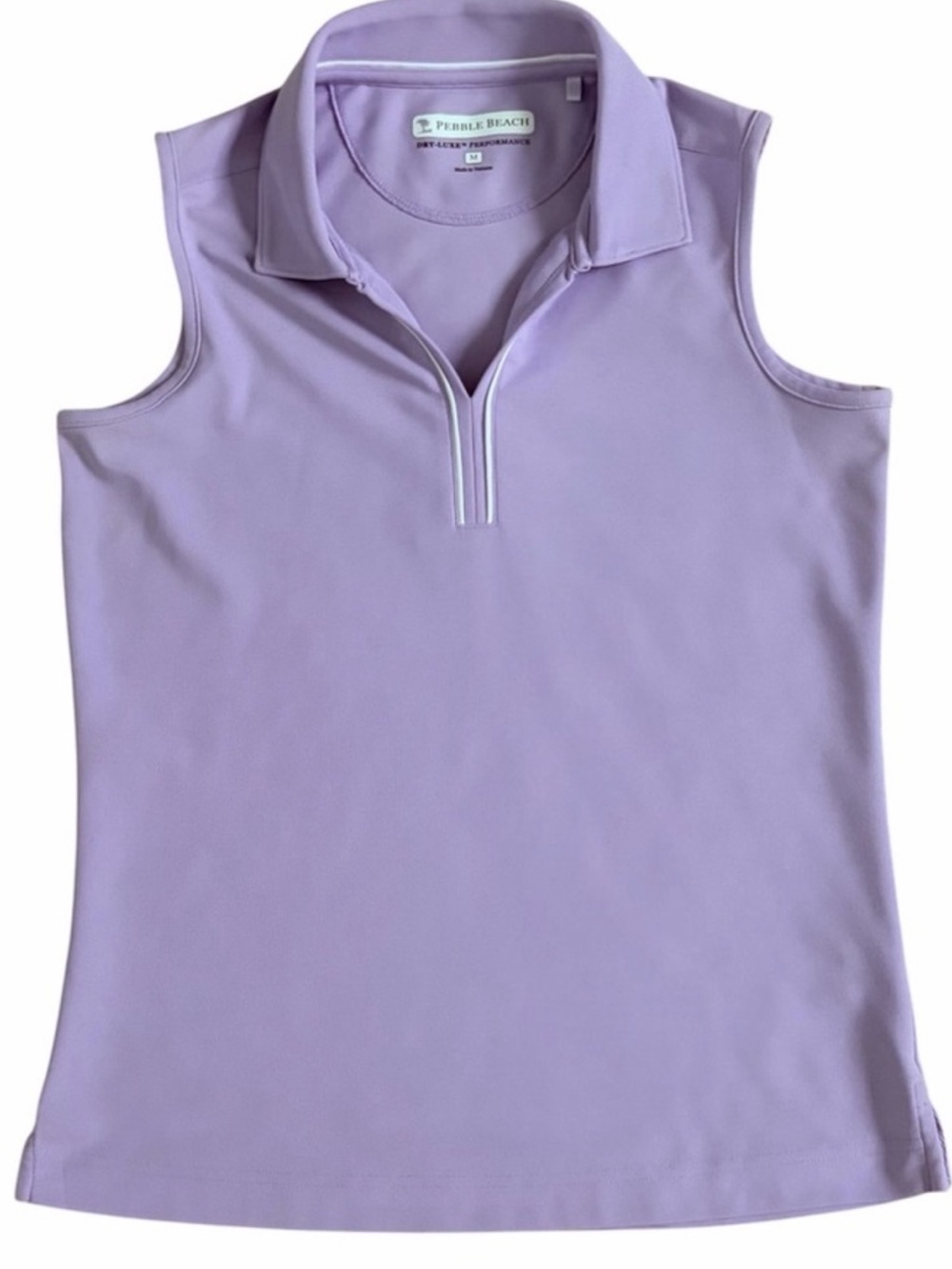 Pebble Beach Lavender Polo Golf Top